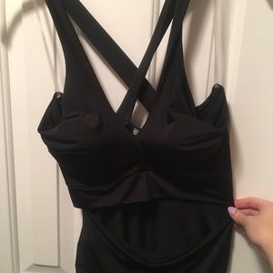 Black Cut Out Club Dress